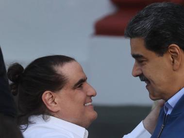 Álex Saab y Nicolás Maduro.