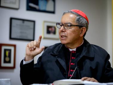 Monseñor Luis José Rueda Aparicio, Cardenal en entrevista con el periódico El Tiempo hoy 21 de diciembre del 2023. FOTO MAURICIO MORENO EL TIEMPO CEET