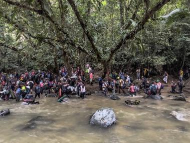 De enero a noviembre de 2023, casi medio millón de migrantes han cruzado el Tapón del Darién, entre Colombia y Panamá. Agosto 2023.
