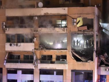 Ataque israelí contra una oficina de Hamás, en el suburbio sur de Beirut