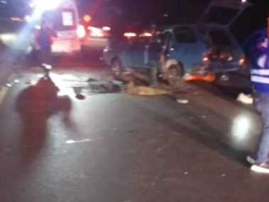 Accidente en vía Tunja - Bogotá.