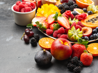 Frutas saludables.