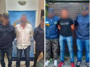 Los tres señalados terroristas capturados en Argentina.