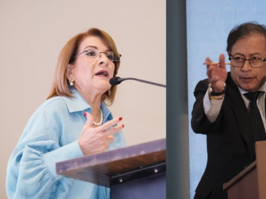 Procuradora Margarita Cabello y presidente Gustavo Petro.