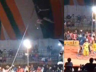 Una gimnasta murió en pleno show mientras presentaba su acto en un circo