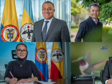 Luis Navarro, secretario de Gobierno; Marcos Barreto, secretario de Agricultura; Adriana Tinjacá, secretaria de salud y Antonio Hortúa, gerente del Idecut.