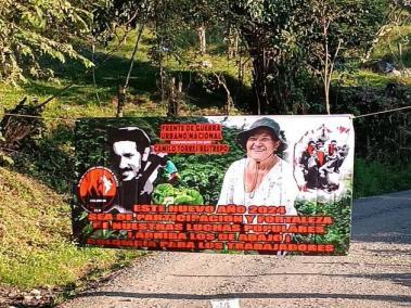 Los carteles fueron puestos en municipios cercanos a Cúcuta, capital de Norte de Santander.