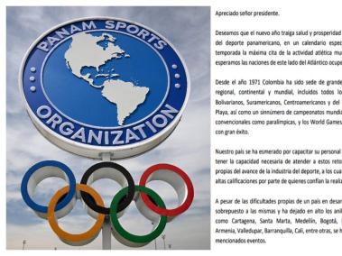 Panam Sports le retiró a Colombia la sede de los Juegos Panamericanos 2027.