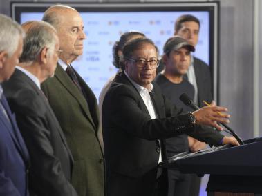 Presidente Gustavo Petro en rueda de prensa sobre los Panamericanos.