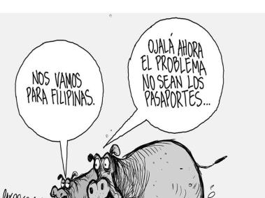 Los hipopótamos de Escobar - Caricatura de Guerreros