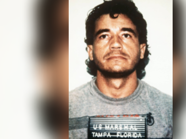 Carlos Enrique Lehder Rivas cuando fue capturado.