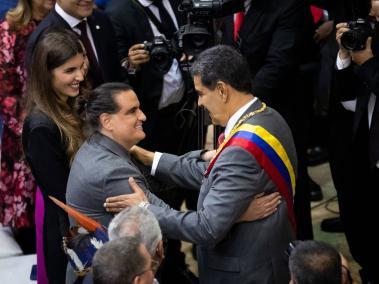 Nicolás Maduro y Álex Saab durante la memoria y cuenta del mandatario.