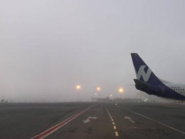 Aeropuerto de Rionegro está cerrado por mal clima