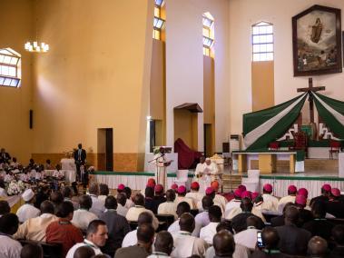 NYT: El Papa Francisco se reunió con líderes de la Iglesia Católica en febrero en Juba, Sudán del Sur.