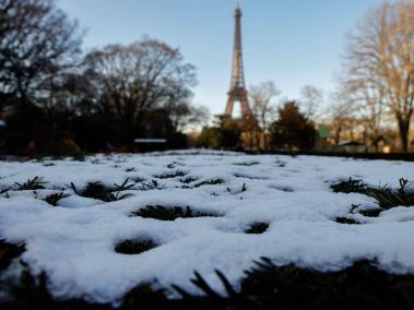 Paris después de una tormenta invernal