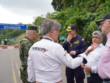 Funcionarios de Migración Colombia estuvieron en la zona.
