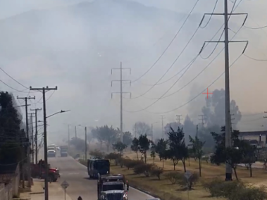 Incendio por quema forestal en inmediaciones a Doña Juana