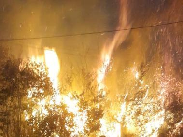 El fuego destruyó entre 7 y 9 hectáreas.
