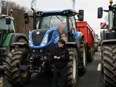 Protestas en París por parte de agricultores