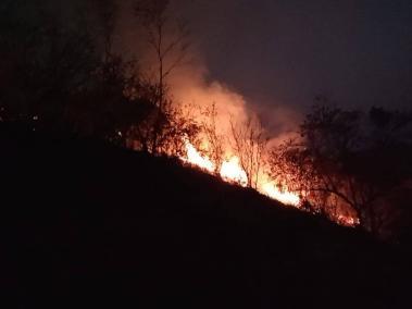 Incendio en Montes de María.