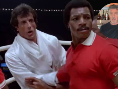 Carl Weathers y Sylvester Stallone.