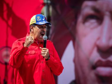 Maduro durante la celebración de los 32 años del 4 de febrero.