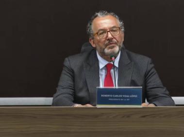 El presidente de la JEP, magistrado Roberto Carlos Vidal.
