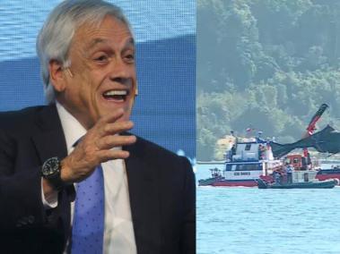 Extraen el helicóptero del expresidente Piñera desde el fondo del lago.
