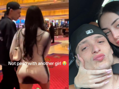Las imágenes de Peso Pluma con una mujer en Las Vegas se hicieron virales.