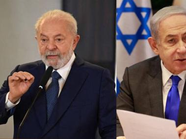 Luiz Inácio Lula da Silva y Benjamín Netanyahu.