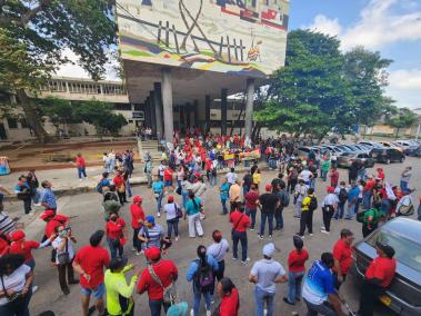 La manifestación fue en el Centro de Barranquilla.