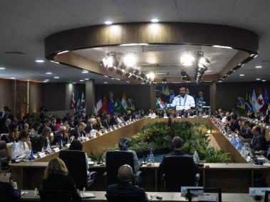 Inauguración de la reunión de ministros de Exteriores del G20 en Río de Janeiro (Brasil).