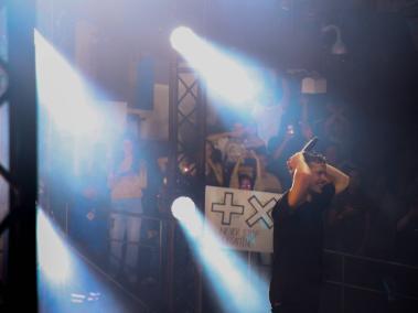 El DJ neerlandés Martin Garrix en el Movistar Arena, en Bogotá, el 23 de febrero.