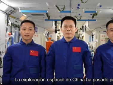 Astronautas chinos de la misión número 17 de Shenzhou