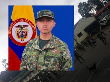 Soldado que murió en Bogotá.