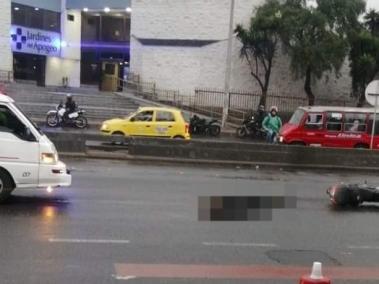El accidente se presentó en la avenida Primera de Mayo.