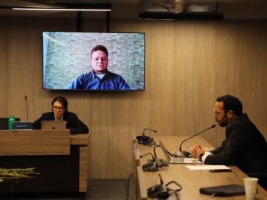 Las víctimas que sí participaron en la audiencia de observaciones al bloque Oriental de las Farc lo hicieron virtualmente. Foto: 05/03/2023