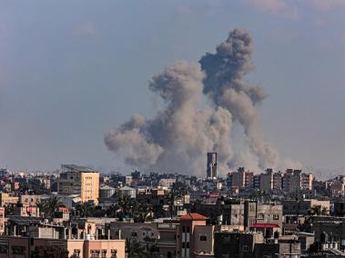 Bombardeo israelí en Gaza.
