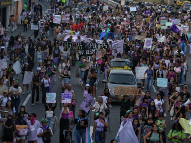 Marchas del 8 de marzo en Bogotá.