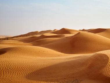 El Sahara abarca una gran parte del territorio africano.