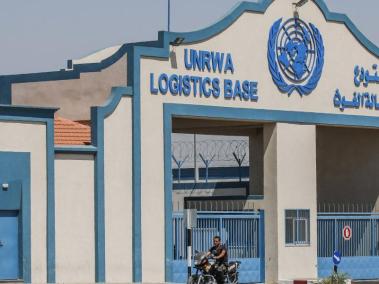 Vista de un centro de operaciones de Unrwa.