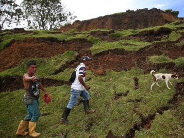 Derrumbe de cerca de 3 kilómetros en el municipio de Rosas, Cauca en 2023. Ejemplo de la vulnerabilidad geoógica de Colombia.