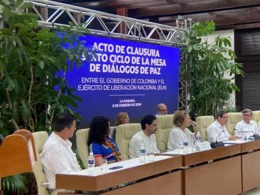 Diálogos entre el gobierno de Colombia y el Eln en Cuba.