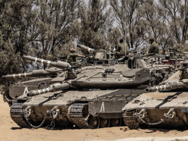 Israel ha movilizado gran cantidad de tanques cerca de Rafah.