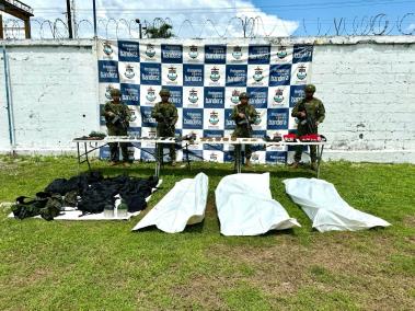Resultado de uno de los operativos realizados por las Fuerzas Militares.