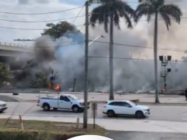 Avioneta estrellada en Boca Ratón