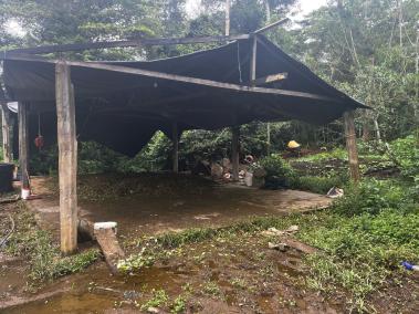 Zona donde se ubicaba el megalaboratorio.