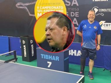 Néstor Perilla, jugador de tenis de mesa.