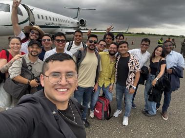 Influencer llegando a Barranquilla.