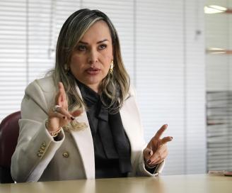 Bogotá 11 de abril 2024.
La alcaldesa de Ibagué, Johana Ximena Aranda en entrevista para El Tiempo.